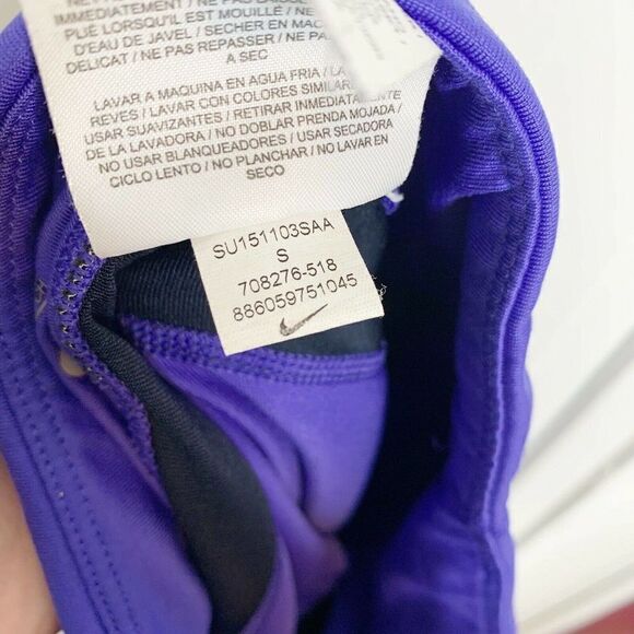 Nike Dri-Fit Women’s Capri Purple/Periwinkle Running Leggings Small Drawstring - Picture 10 of 10